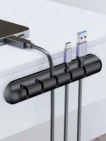 Adhesive Cable Holder Clips Cord Management Wire Organizer for Desktop USB Charging Cable Nightstand Power Cord Mouse Cable