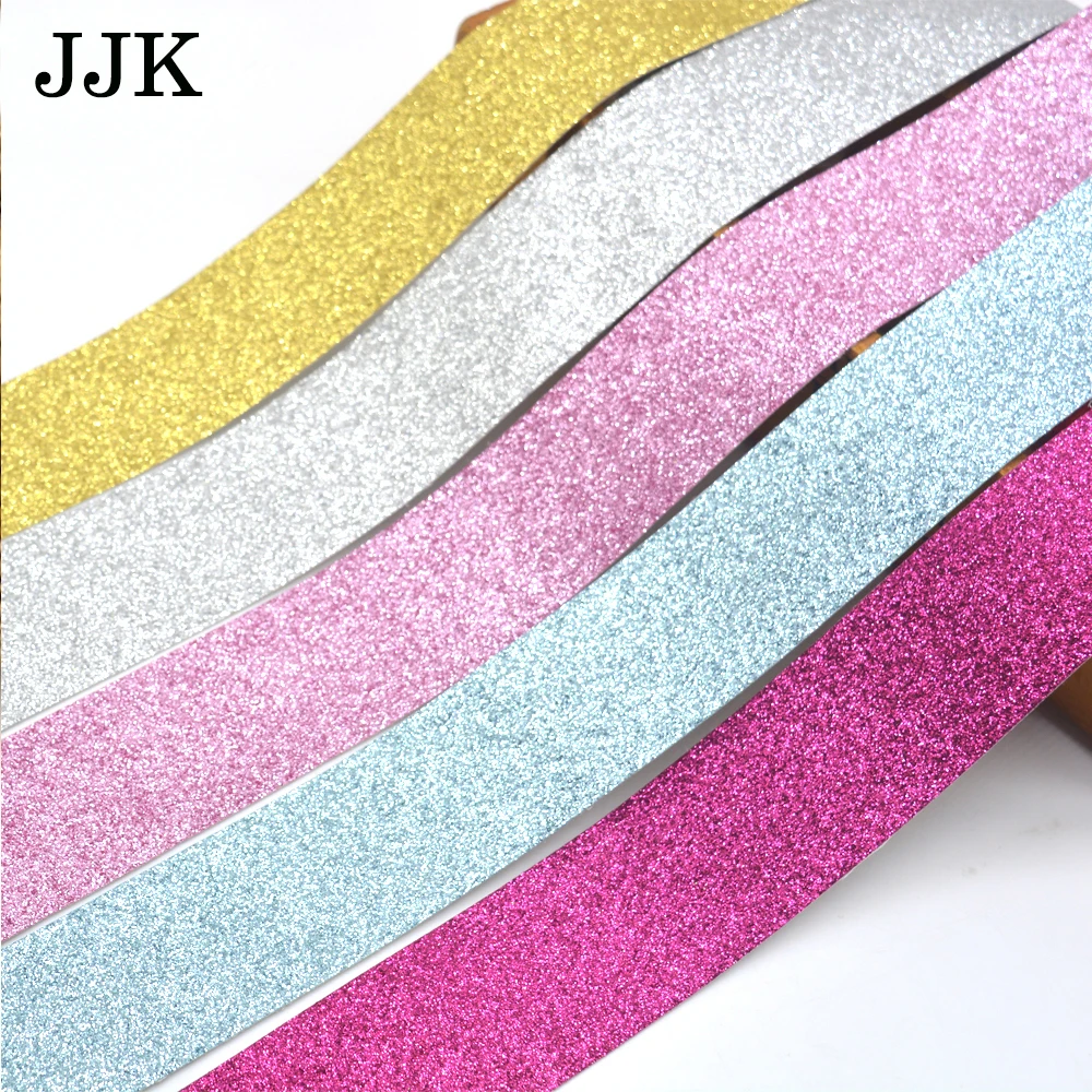 New brand 5yd/lot 1-1/2\'\'(38mm) material PU Silver gold color Glitter ribbon lace trim for wedding craft bow decoration DIY