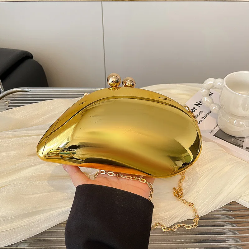 

Акриловая вечерняя сумка с манго, новинка 2025, сумка-коробка ярких цветов, женская универсальная сумка через плечо с цепочкой, модная
