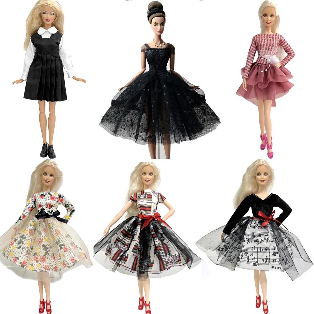 

NK Handmade 1/6 Doll Mini T-shirt Skirts Party Dress Clothes for 1/6 Doll Clothing Wears Outfit DIY Gift Doll Accessories JJ