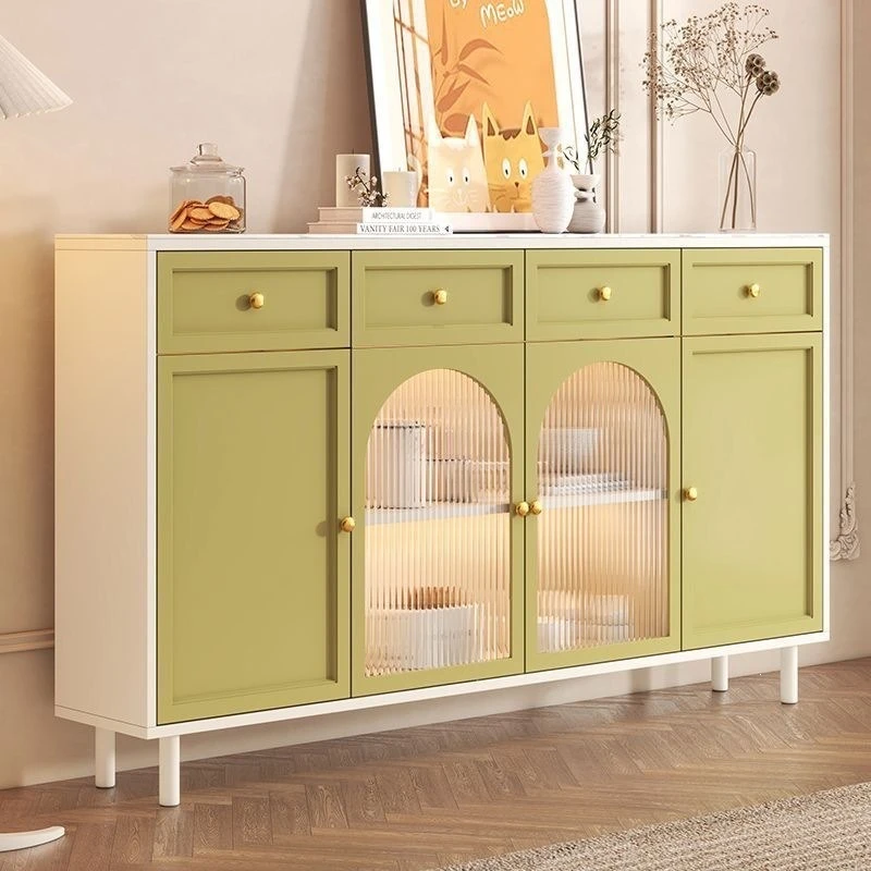 Rock slab dining side cabinet kitchen living room storage cabinet tea entrance cabinet