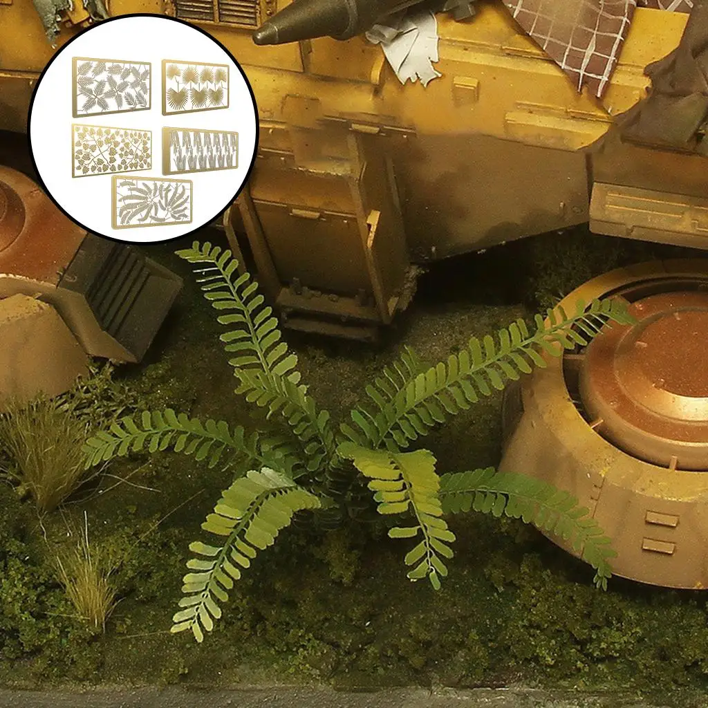 نموذج يترك مجموعات أجزاء اللوحة قالب الاستنسل DIY بها بنفسك صنع رذاذ اللوحة لوحة 1/35 خزان ديكور بناء إمدادات الملحقات