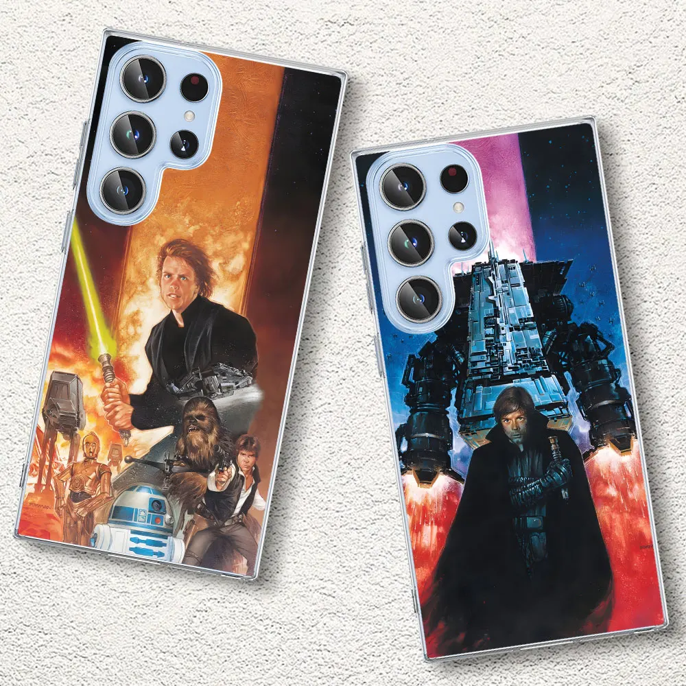 Anakin Darth Vader Luke Skywalker Case for Samsung Galaxy S23 S20 S21 FE S22 S24 Ultra S8 S10 Lite S9 Plus S10e Soft Phone Cover