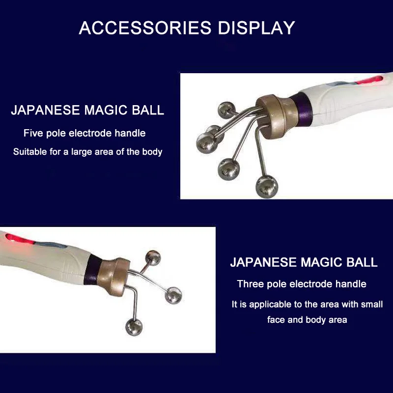 เครื่องนวดหน้าแบบลูกบอลวิเศษ ไมโครเคอร์เรนท์ ยกกระชับผิวหน้า เครื่องมือความงามระดับมืออาชีพ สำหรับการดูแลผิวหน้า