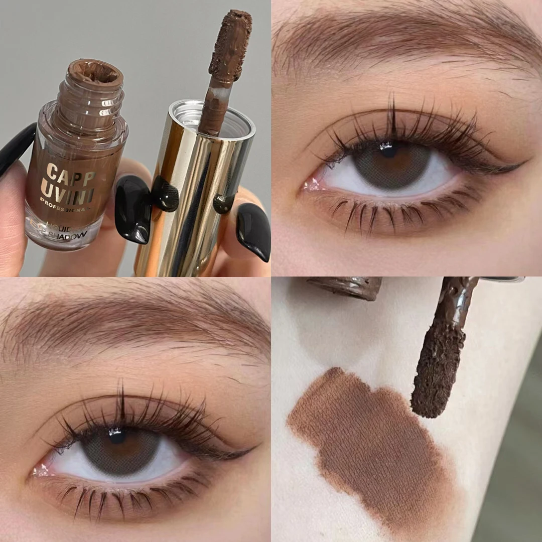 Velvet Matte Liquid Eyeshadow Single Color Base Long Lasting Smudge Resistant Easy Blend Water Resistant Highly Pigmented Daily