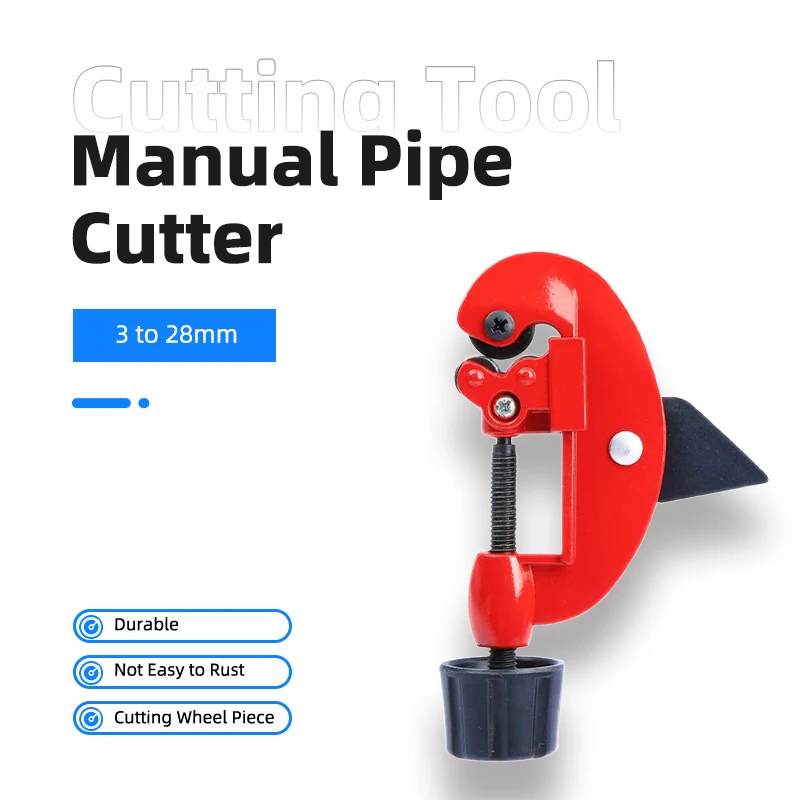 

3 to 28mm Manual Pipe Cutter Pipe Durable and Not Easy to Rust Cutting Wheel Piece Pipe Shearing Knife Cutting Knife