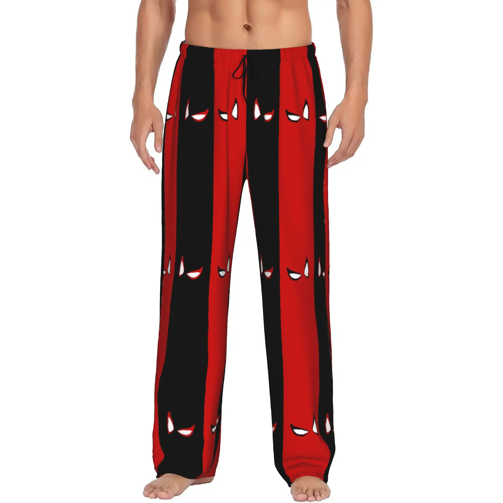 

Custom S-Spider Man Pajama Pants Men Superhero Lounge Sleep Drawstring Sleepwear Bottoms with Pockets