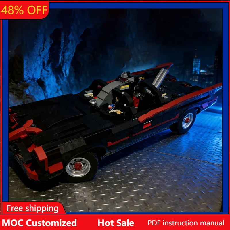 

996 деталей, скоростной гиперкар, классический конструктор в стиле телесериалов 1960-х годов, модульный, настраиваемый, развивающий, для мальчиков, подарок на день рождения