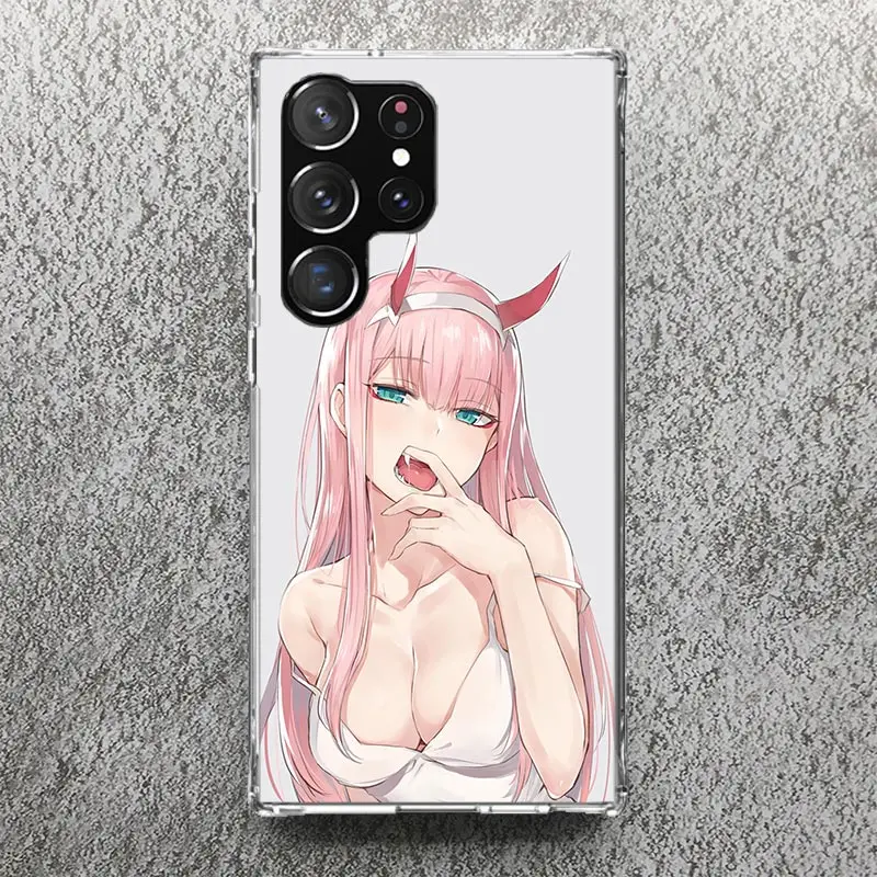 Zero Two Darling In The Franxx 02 Print Soft Case for Samsung Galaxy S24 S23 S22 Ultra S21 S20 FE S10 Plus Phone Shell S9 S8 + S