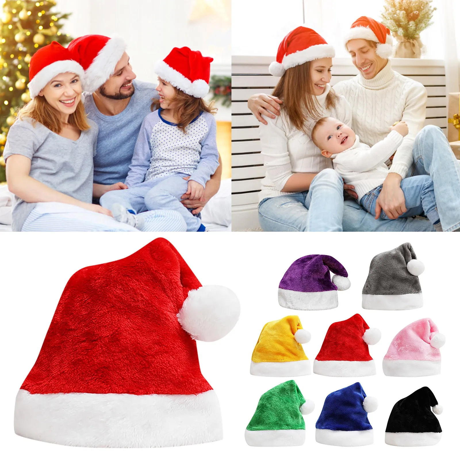 

Christmas Hat Christmas Hat Adult Christmas Holiday Hat Unisex Velvet Cozy Christmas Hat Thickened Classic Event Horizon Dvd