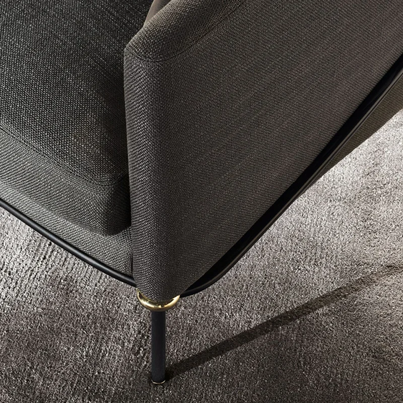 كرسي استقبال فردي - طراز ترفيهي شمالي، مناسب للفنادق والمطاعم والدراسات والشقق وتصميم كرسي الأريكة