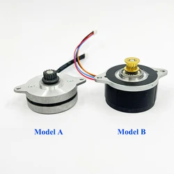 1PC DC 12V Micro 36MM 2-Phase 4-Wire Stepper Stepping Motor with Metal Pulley Large Torque for PTZ 3D Printer Robot