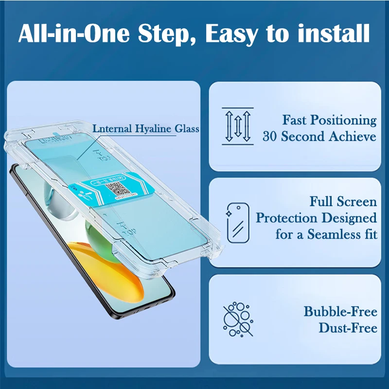 Verre guatémaltèque 20D, installation en un clic, pour Honor 200 Smart 90 ight70 Lite X60i X60 X9 X8a X8b X8 X7a X7b X7c X7 X6a X6 X5b X5