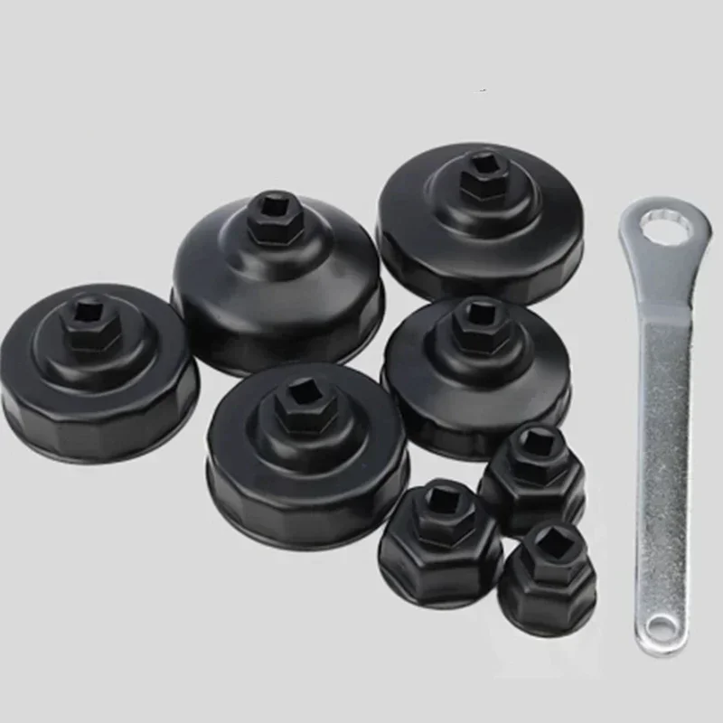 Oil Lattice Wrench Disassembly Auto Repair Tool 9-piece Cap Filter Wrench Set Oil Filter Element Remover