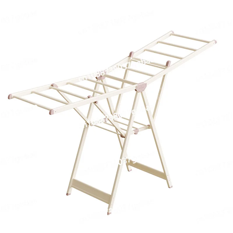 

folding drying rack, floor folding clothes rack, outdoor balcony drying quilt household aluminum alloy drying rack