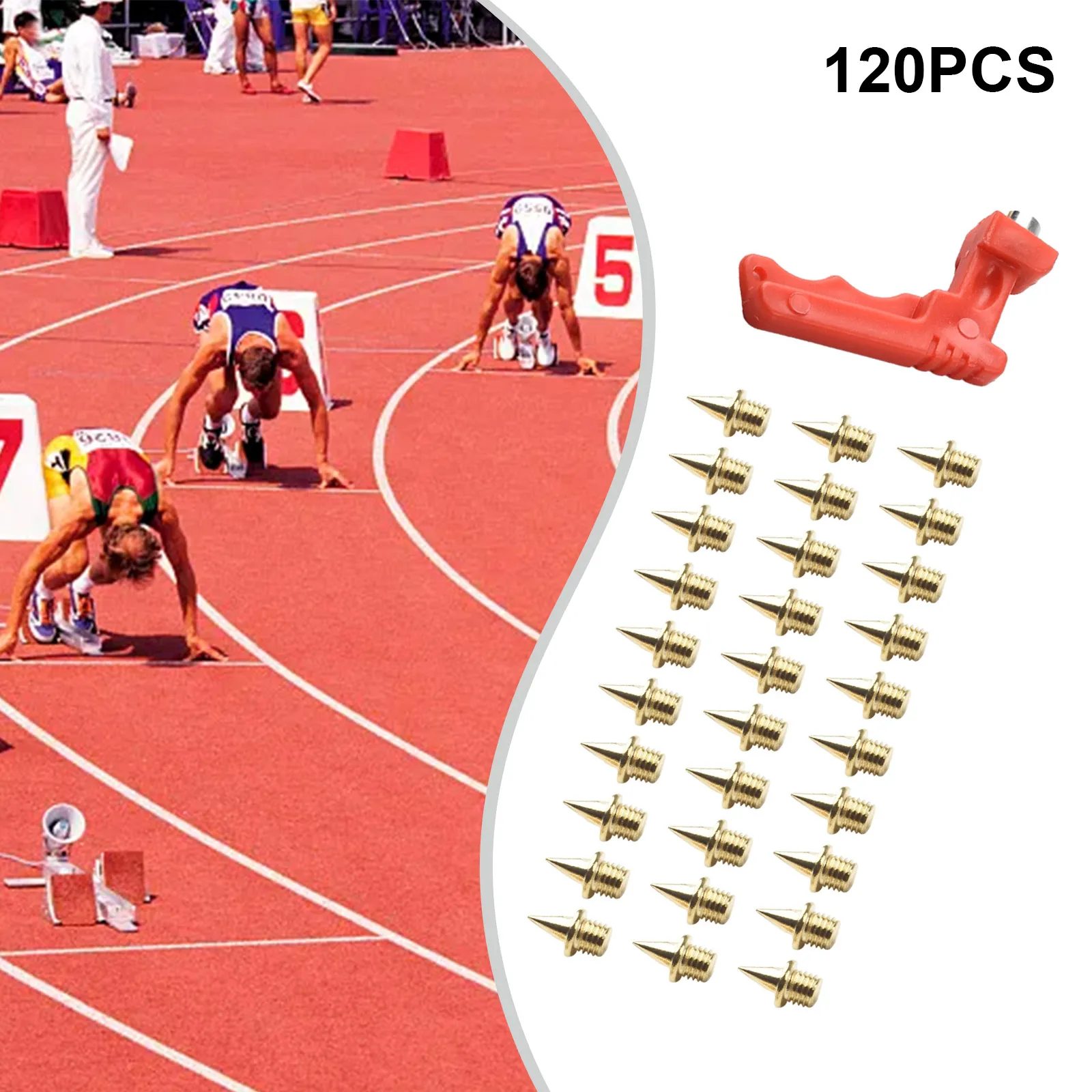 120 Pieces 1/4 Inch Track Spikes Steel Spikes For Shoe Spikes Replacements For Running Camping Shoe Spikes Accessories
