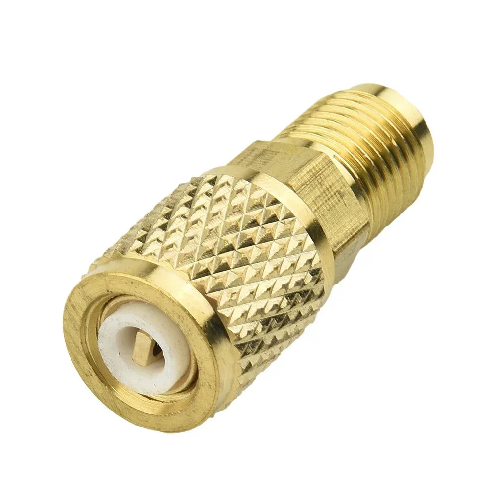 Adaptador macho 5/16 X F1/4 SAE para aire acondicionado S R32 R410a, componentes de calefacción y aire acondicionado de latón