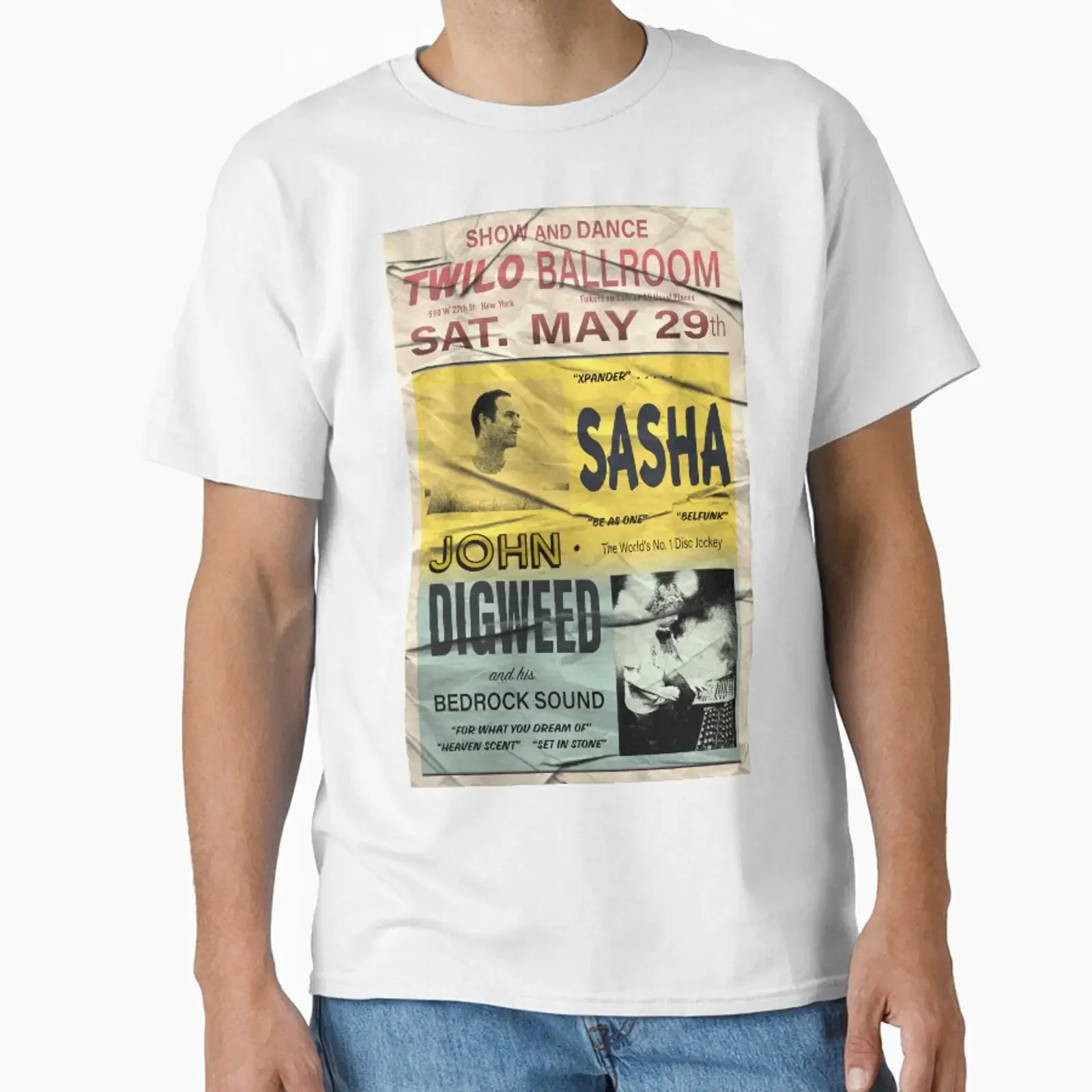 Sasha and John Digweed Twilo Retro Poster designed sold by Lick Design vintage Washed designer clothes streetwear Comfortable