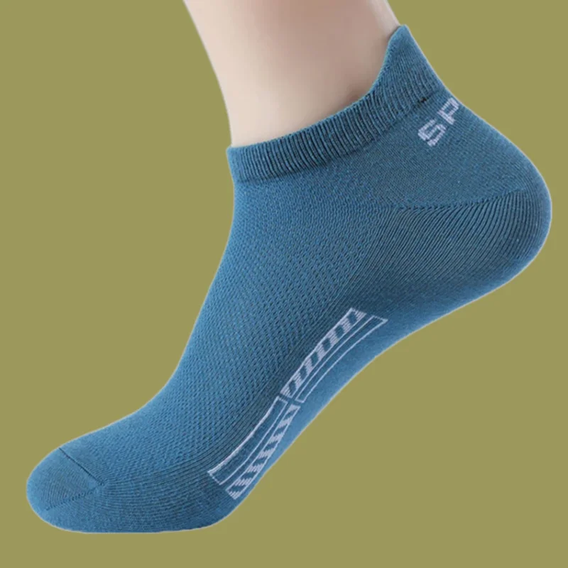 5/10 Paar neue hochwertige Herren Casual Sport Boot Socken Baumwolle Mesh atmungsaktive Frauen Knöchel Soft Trend Herren kurze Socken