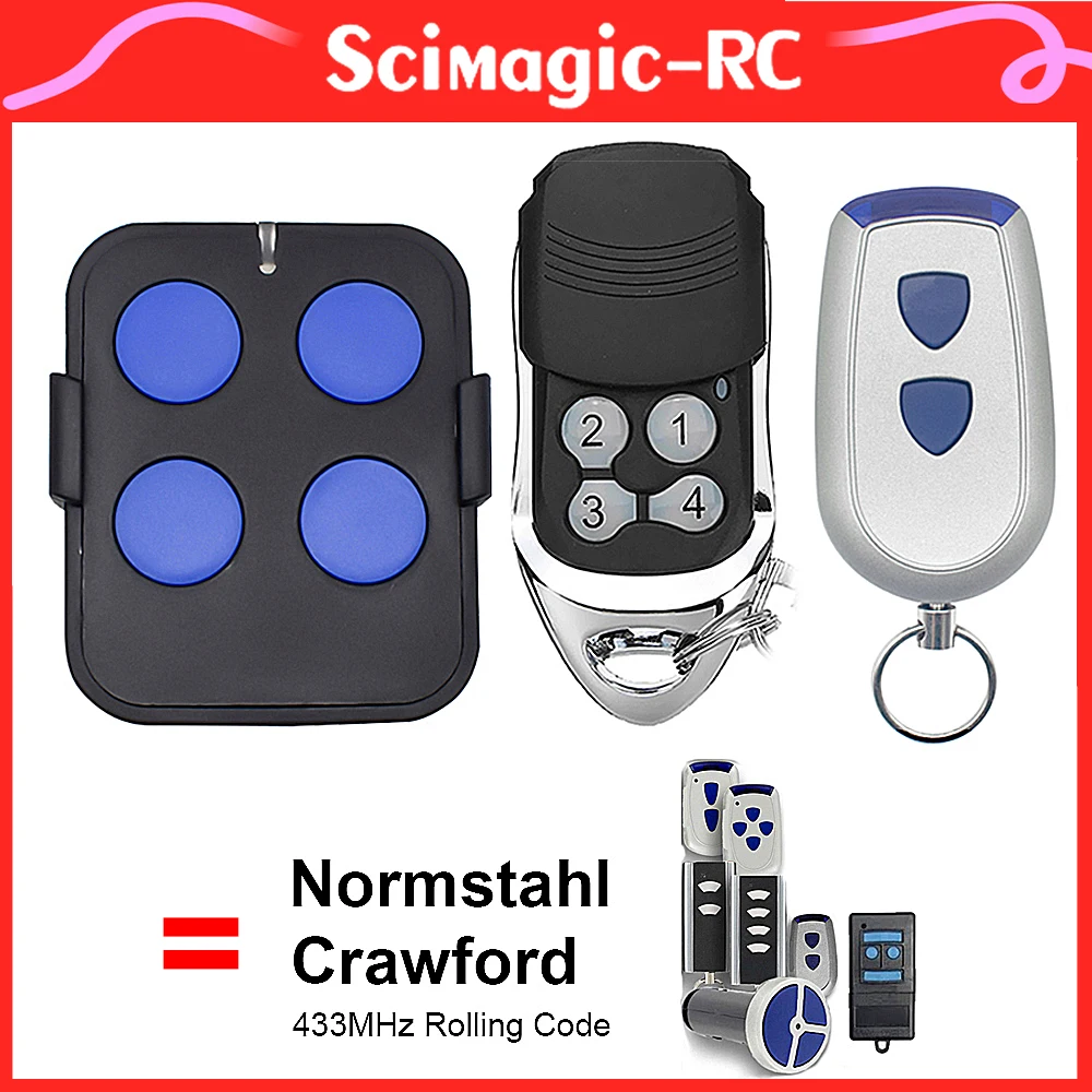 Normstahl EA433 2KM Micro,RCU 433 2K /2K,RCU433-2 /-4,EA 433 2KS /4KS,N002800 433.92MHz Rolling Code Garage Door Remote Control