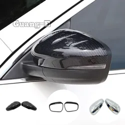Car Rearview Mirror Rain Eyebrow Cover Decoration Frame Auto Exterior Accessories For Ford Escape/Kuga 2020 2021 2022 2023 2024