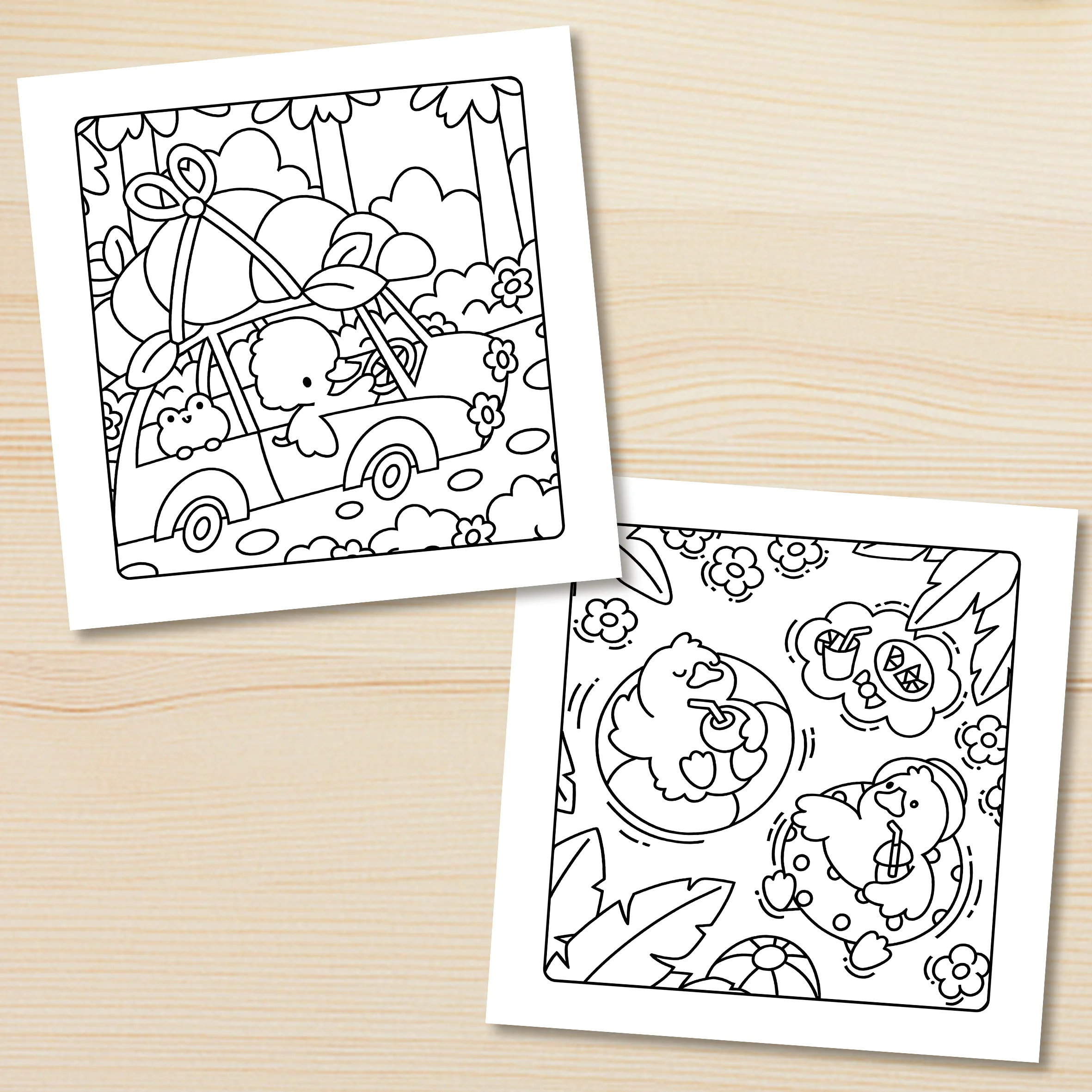 CUTE Bold-easy Patterns Coloring Book for Adults Cute Drawing Book Perfect Gift for Party and Birthday