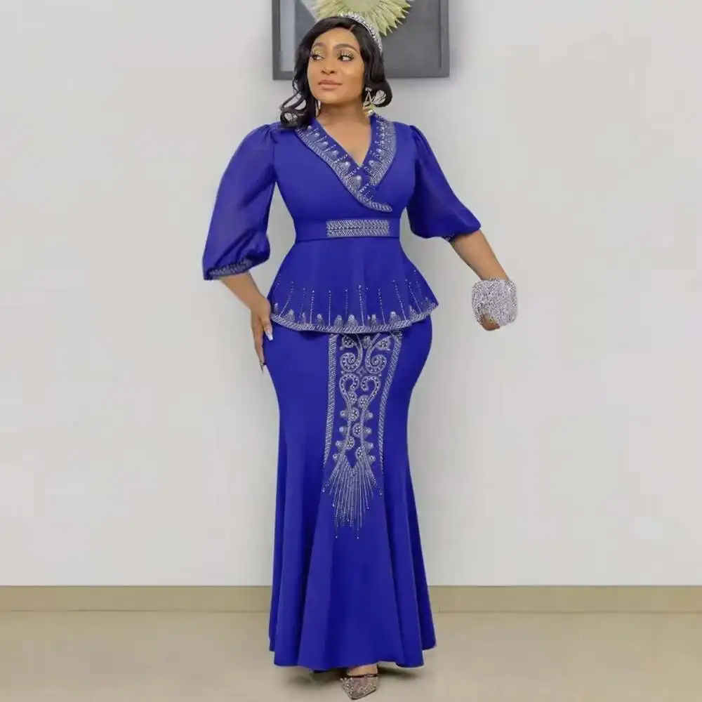 

Женская одежда, топы из двух предметов, костюм с юбкой, Анкара Дашики, турецкий наряд, вечерние халат Bubu, женское африканское свадебное платье, наряды