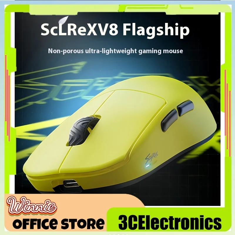 

Scyrox V8 Dual-Mode Wireless Mouse Nordic 52840 Low Latency E-Sports Mouse 8k Gaming Mouse Ultra Light Pc Accessories