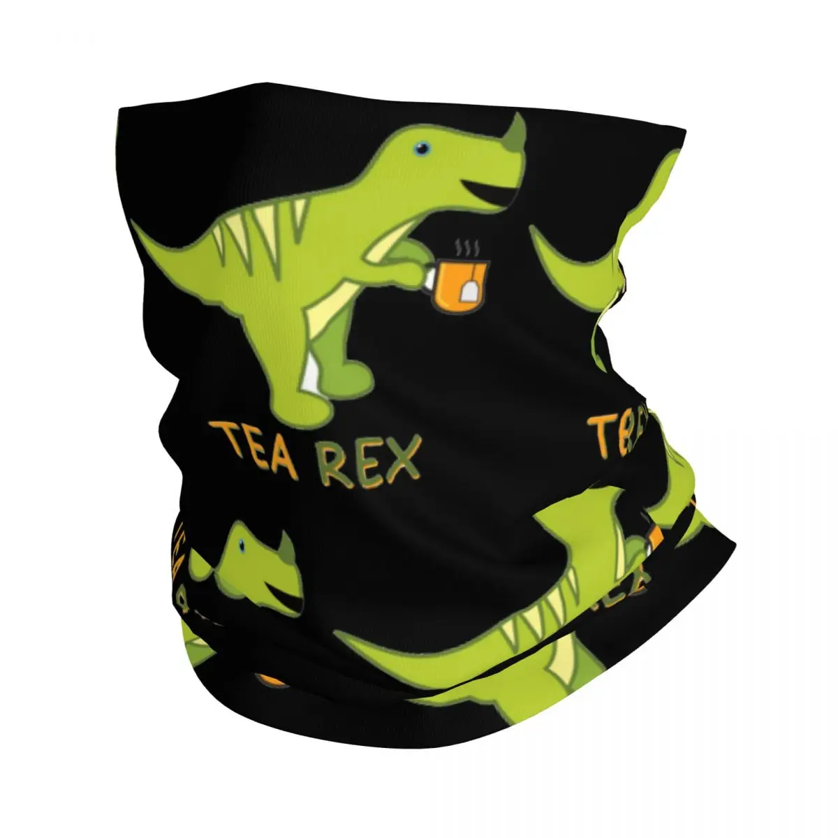 TEA REX-Masque facial imprimé unisexe, écharpe chaude, bande de sauna, randonnée, coupe-vent