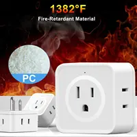 US Plug Wall Outlet Expander Multi Outlet Extender with 5AC Outlets,Small Electrical Outlet Splitter for Travel Home Office Dorm 5