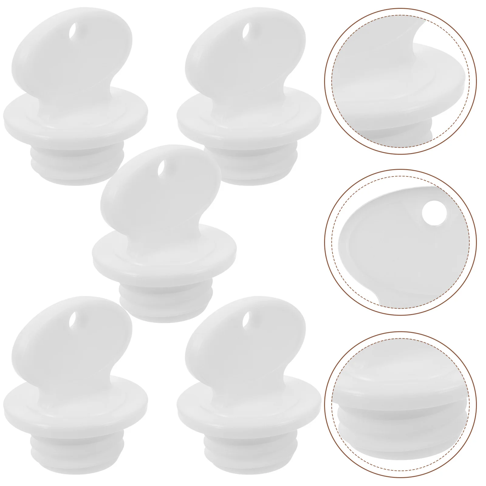 

5 Pcs Small Hot Water Bottle Plug Bottles Plugs Multifunction Stopper Replacement Bag