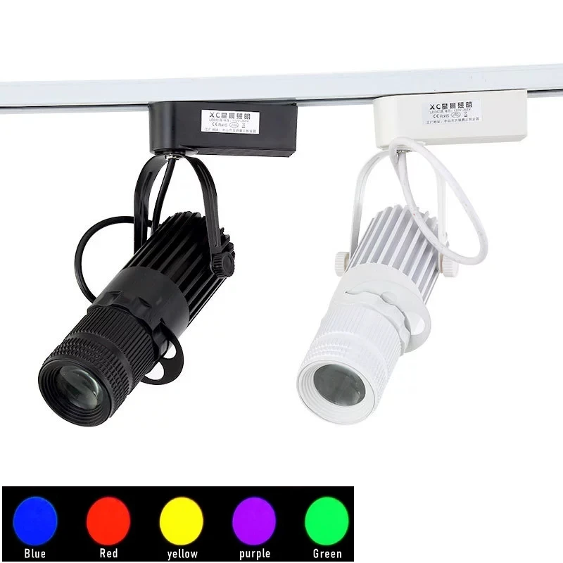 

Spotlight Track Light Museum Tavern Exhibition Hall Gallery Focused Track Spotlight Projection Ceiling Lamp AC110 220V 30W 40W