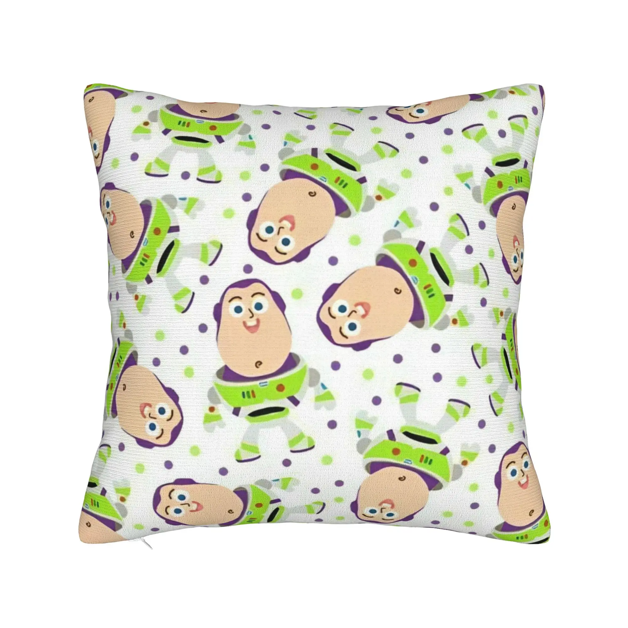 Funda de almohada cuadrada Buzz Lightyear, funda de cojín de astronautas Toy Story, funda de almohada decorativa con cremallera impresionante para el hogar, 40x40cm