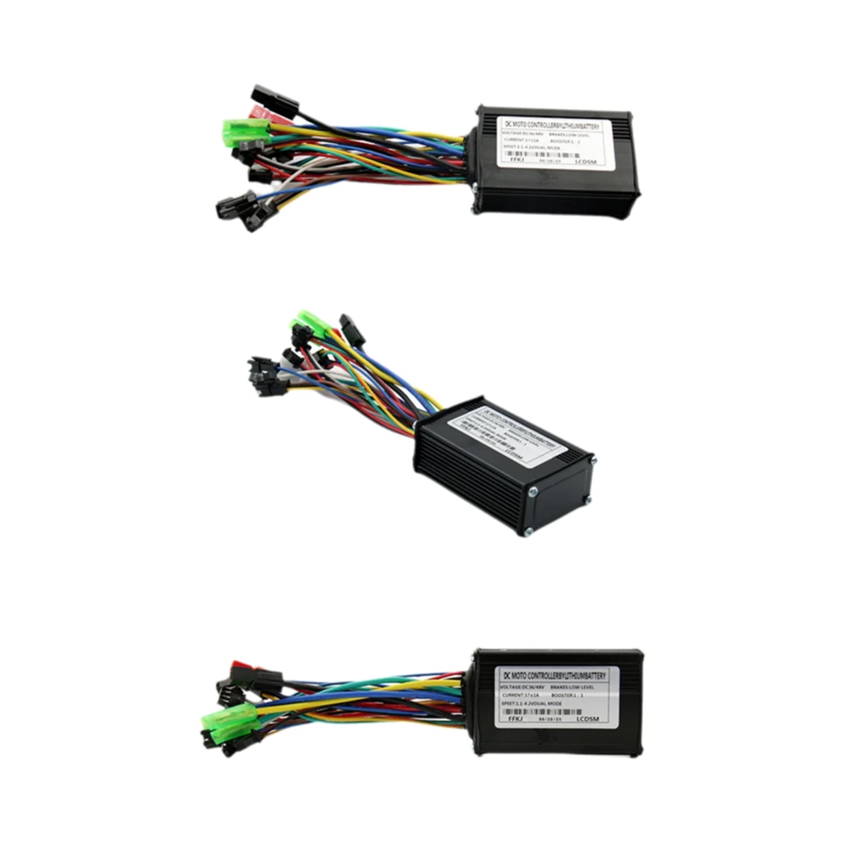 【2025-electronics】{36v-48v-250w-350w-17a-three-mode-brushless-controller-with-speed-limit-line-for-ebike-electric-scooter