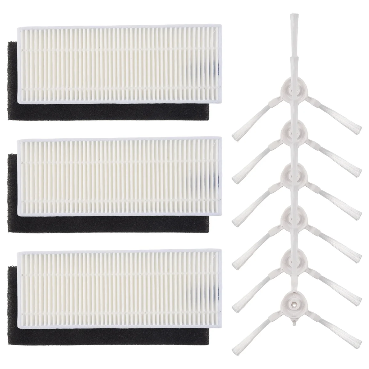 Brosse latérale de rechange pour aspirateur, filtre Hepa, Tefal Rowenta Explorer, X-Plagro20, 40, 50, 75, Smart Force, Isweep Bery
