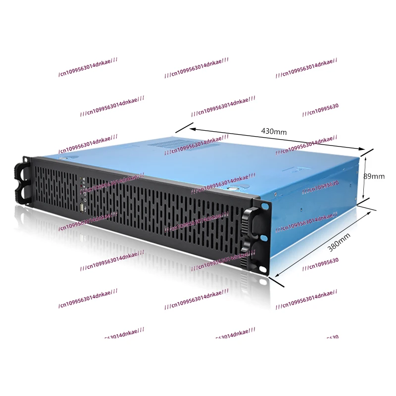2U Rack PC Power Supply 380 Deep Compact Security Surveillance Video Storage MATX Industrial Hard Drive Chassis