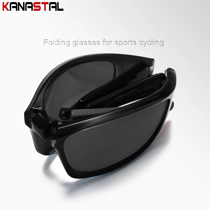 Sports Polarized Sunglasses Men Fold Sun Glasses UV400 Women TR90 Eyeglasses Frame Riding Goggles Beach Anti Glare Shade Eyewear