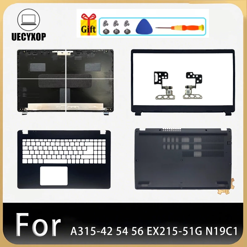 

Replace Laptop Case For A315-42 54 56 EX215-51G N19C1 LCD Back Cover Front Bezel Palmrest Bottom Case Laptop Replace Hinges