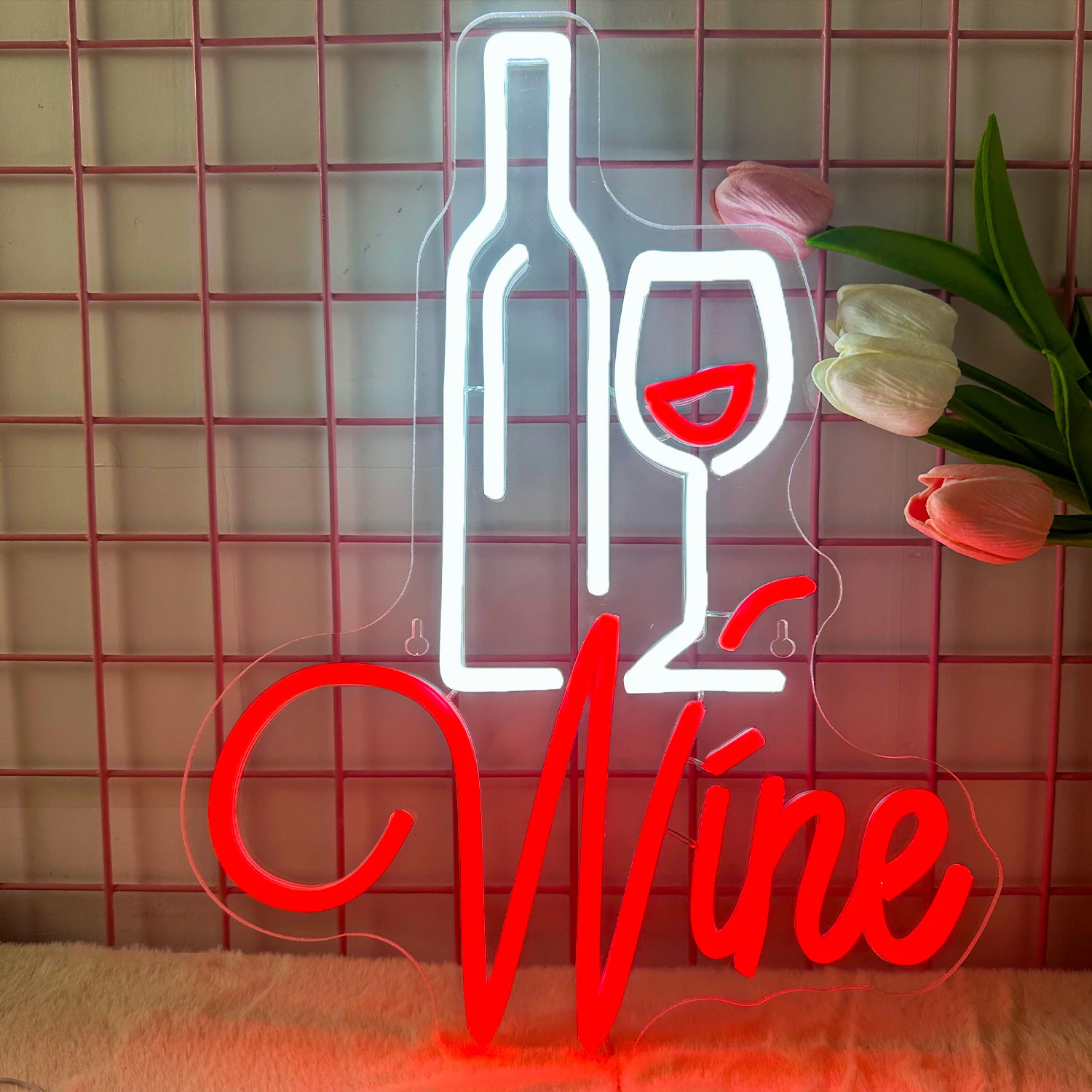 Wine glass Neon sign LED sig Wine neon Light lettering kitchen restaurant pub home club shop glowing sign Party Wall decoration