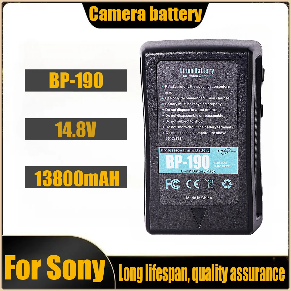 Applicable To Sony BP-190W Broadcast Camera V-port Battery Camera Monitor LED Light External Battery