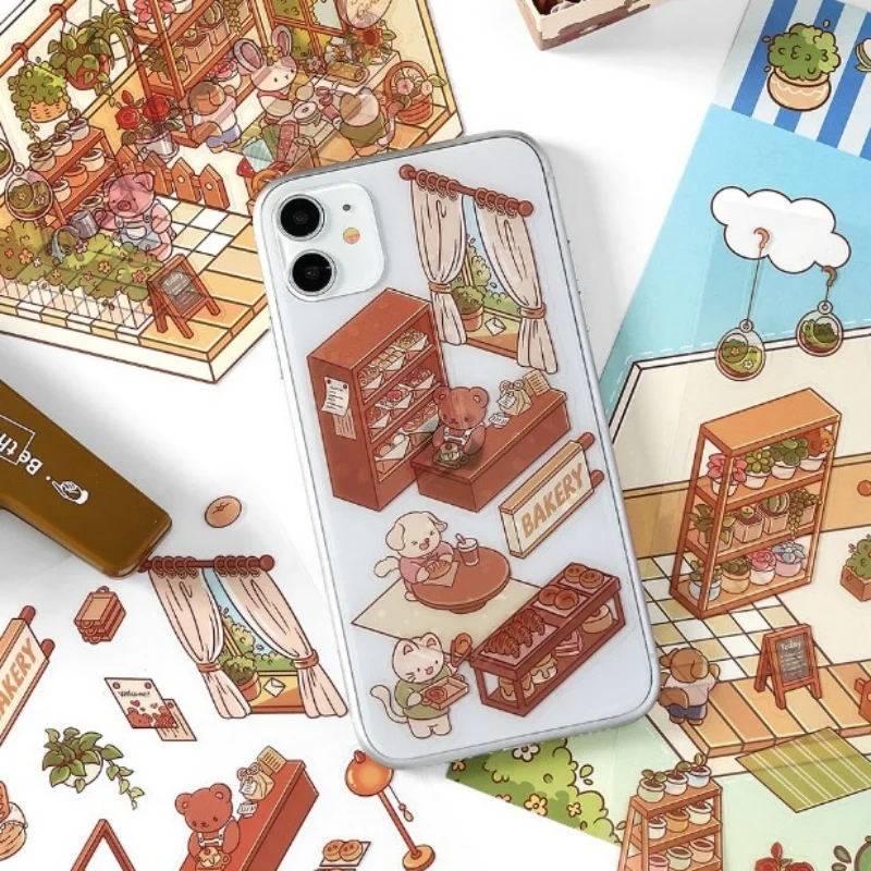 Pet Sticker 3d Cute Cartoon Pocket Diy Scene Landscaping Decoration Sticker Stacking And Pasting Hand Account Cute Gift For Kid