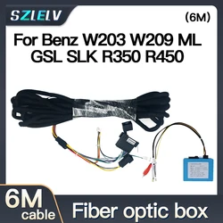 Auto Uitgebreide Lijn Multimedia Speler 6M Uitgebreide Lijn Voor Benz B200 ML SL SLK R350 C W203 CLK W209 W211 Klasse GPS Glasvezel Doos