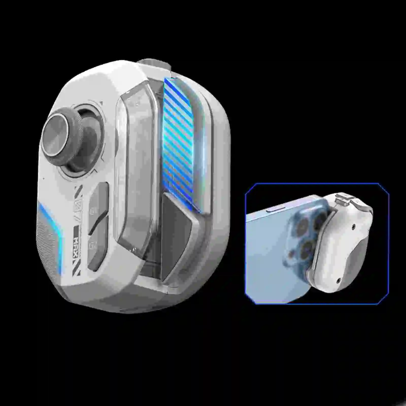 MB07 Mobile Phone Gaming Joystick With RGB Custom Keys & Macro Functions Mobile Gamepad Wireless Controller For IOS/Android