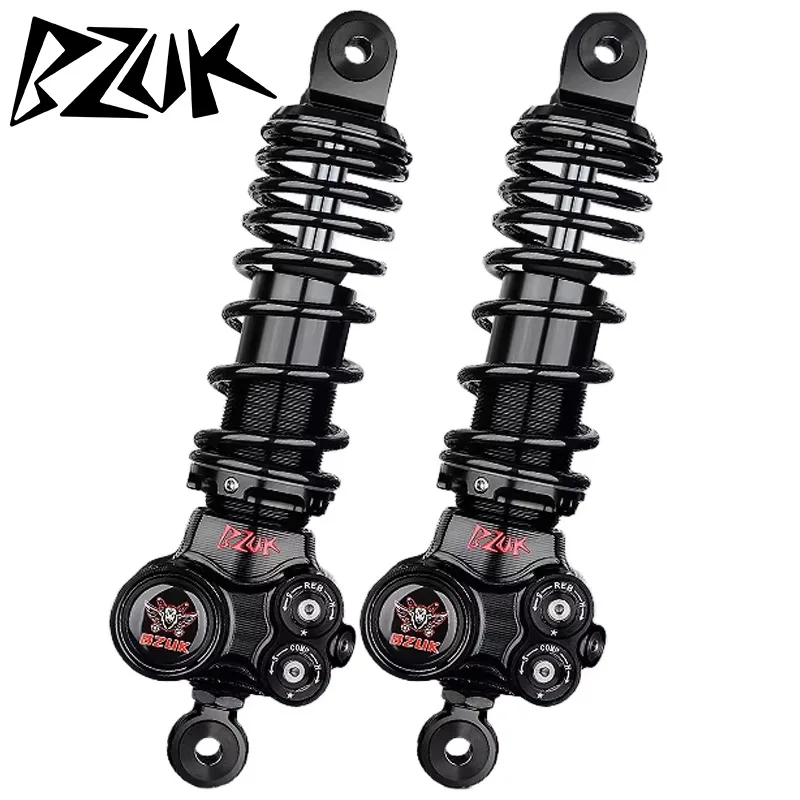 

BZUK P10 Shock Absorber Hole Spacing 280/305/335MM High Quality Damping Adjustable for General Motorcycles Rear Shock Absorber