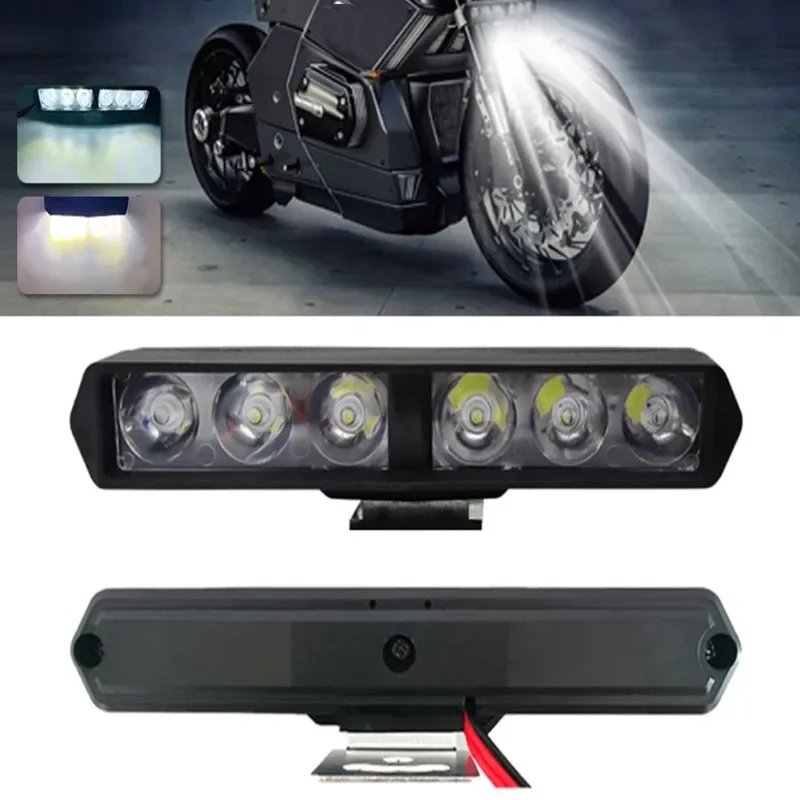 DRL Flash 6LED Motorcycle Headlight SpotLights  High Brightness Lamp Scooters Autocycle Modified Bulbs Motorcycle Accessories