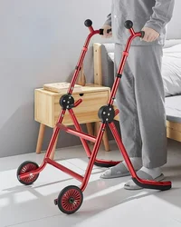 Innovative Elderly Walkers with Automatic Reset Toilet Rail Holder Disabled Patients Mobility Aid Safe Secure