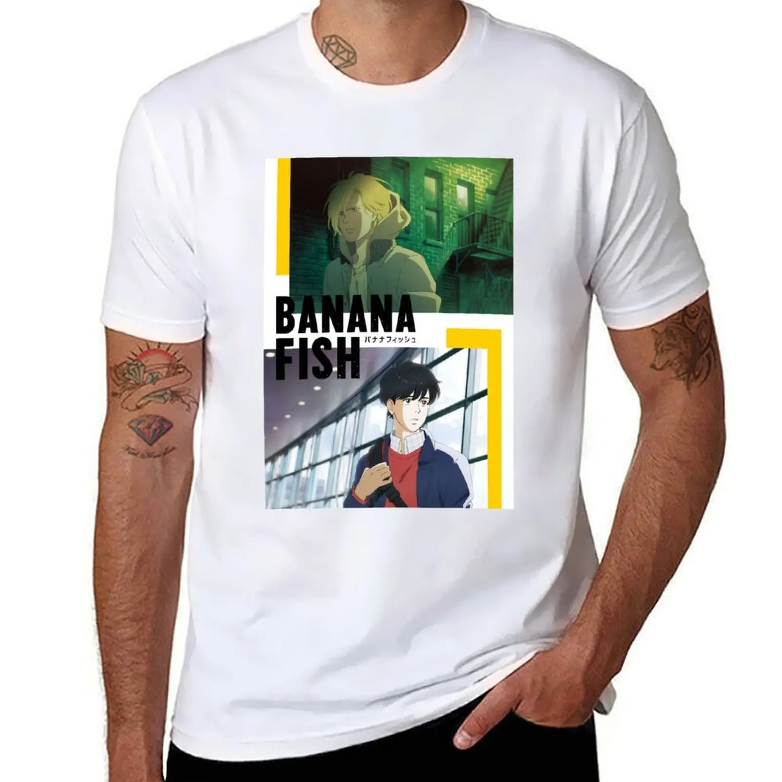

BANANA FISH poster cover design T-Shirt t shirt man luxury man graphic t shirt mens graphic t shirts T-shirt