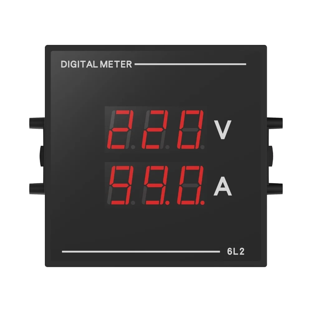 

2-in-1 Multimeter Dual-color LED Display Voltage Current Meter Digital Instrument AC50-500V Power Supply Multimeter Power Tools