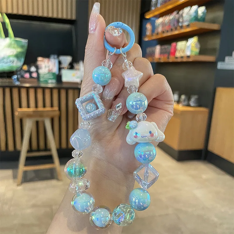 بلدي ميلودي كورومي مفتاح سلسلة قلادة Kawaii اكسسوارات الديكور جراب هاتف سلسلة معلقة منع فقدان هدايا تذكارية