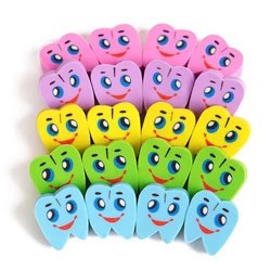 Dental Creative Teeth Shape Erasers Lovely Cartoon Rubber Eraser Dentist Gift For Kids Children Clinic Supplie Student Eraser